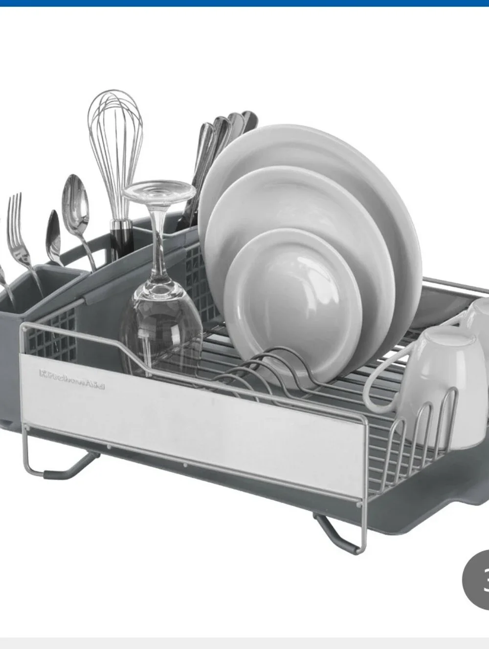 (6) KitchenAid Stainless Steel Full size Dish Drying Rack